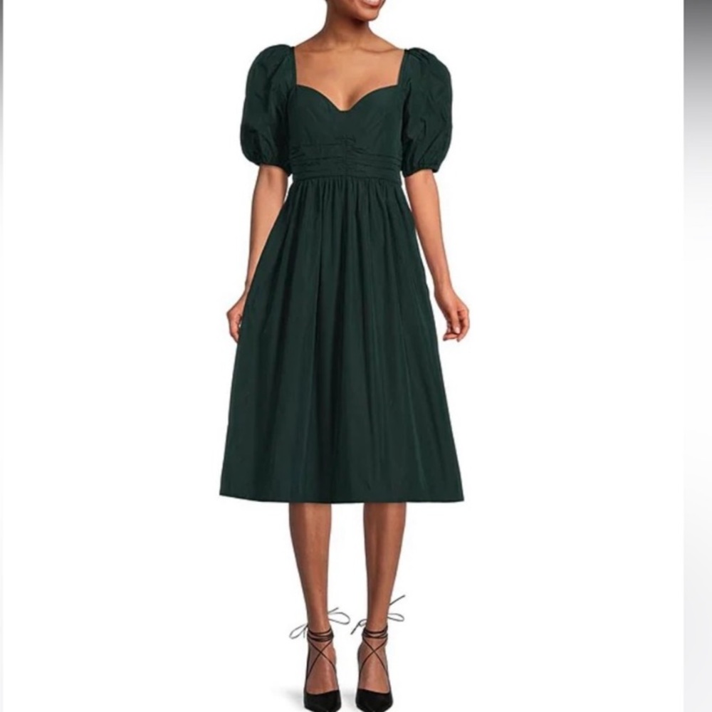 ANTONIO MELANI Dark Green Midi Dress